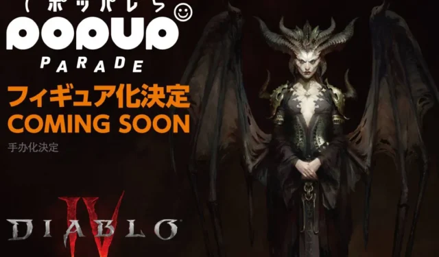 Teaser for Diablo 4 Lilith Pop Up Parade Figure Released