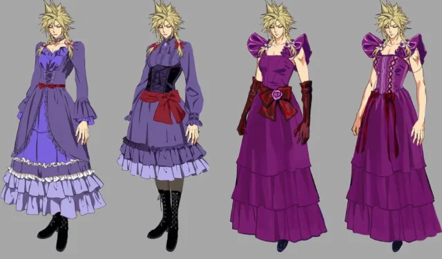 Novos designs de vestidos de mercado de Cloud Wall do FFVII Remake revelados