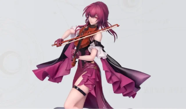 Honkai: Star Rail – Representación musical con figura de Kafka y violín