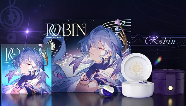 Honkai: Juego de 2 auriculares Star Rail Robin