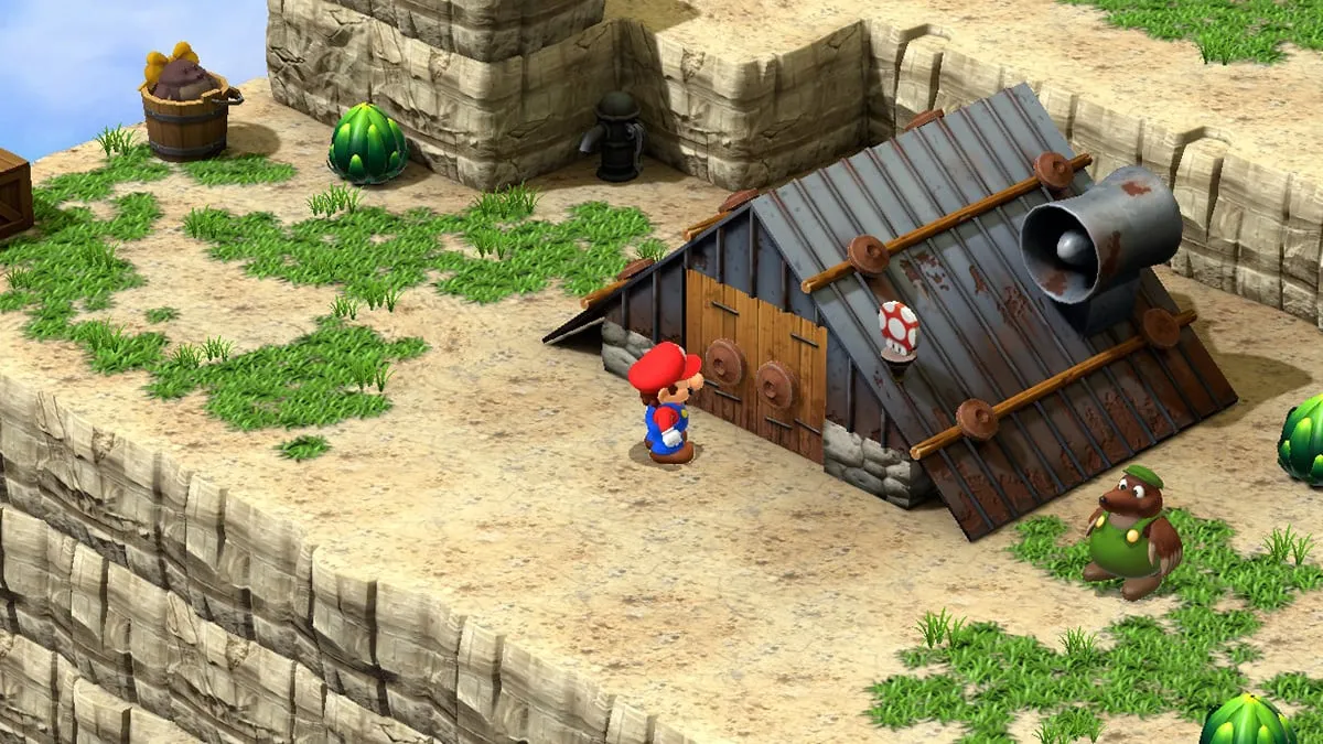 Screenshot of the Moleville Shop in Super Mario RPG